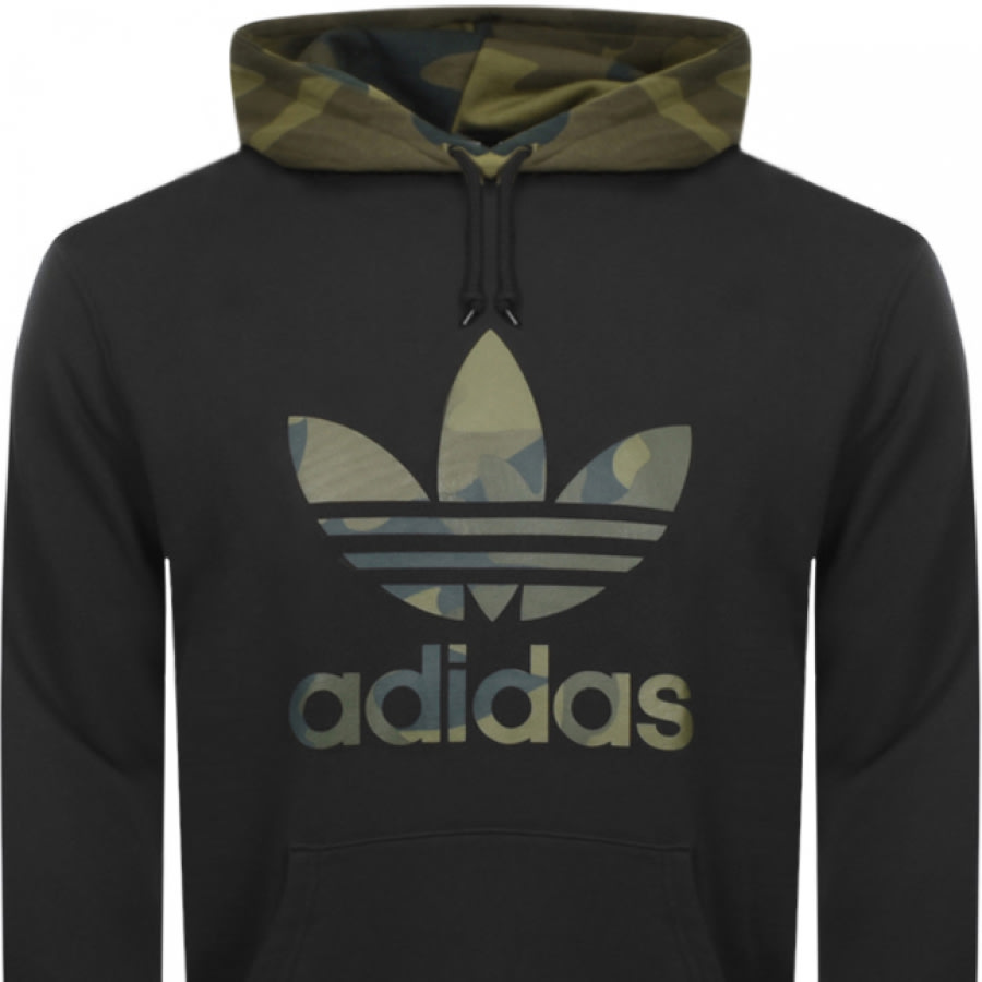 Alternative Image for Productadidas Originals Trefoil Logo Hoodie Black2